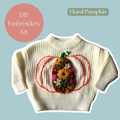 DIY Embroidery Kit - Floral Pumpkin