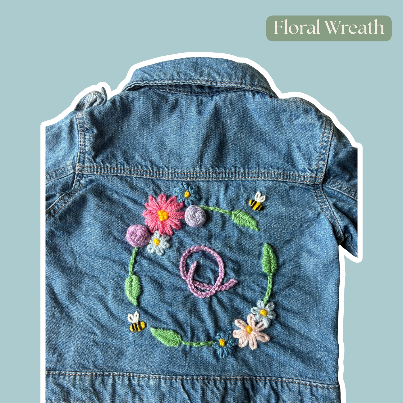 DIY Embroidery Kit - Floral Wreath