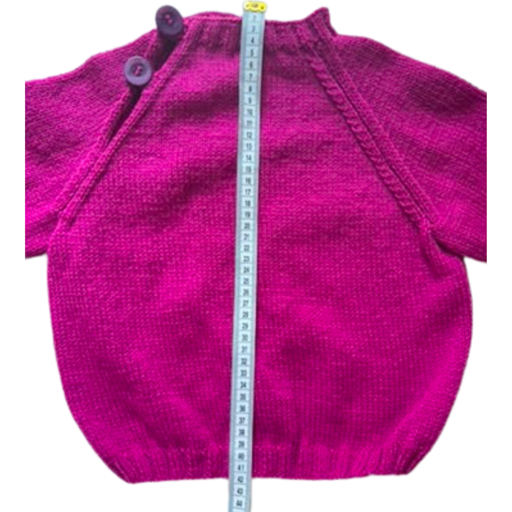 Pink 2-3 Years Hand-Knit Jumper