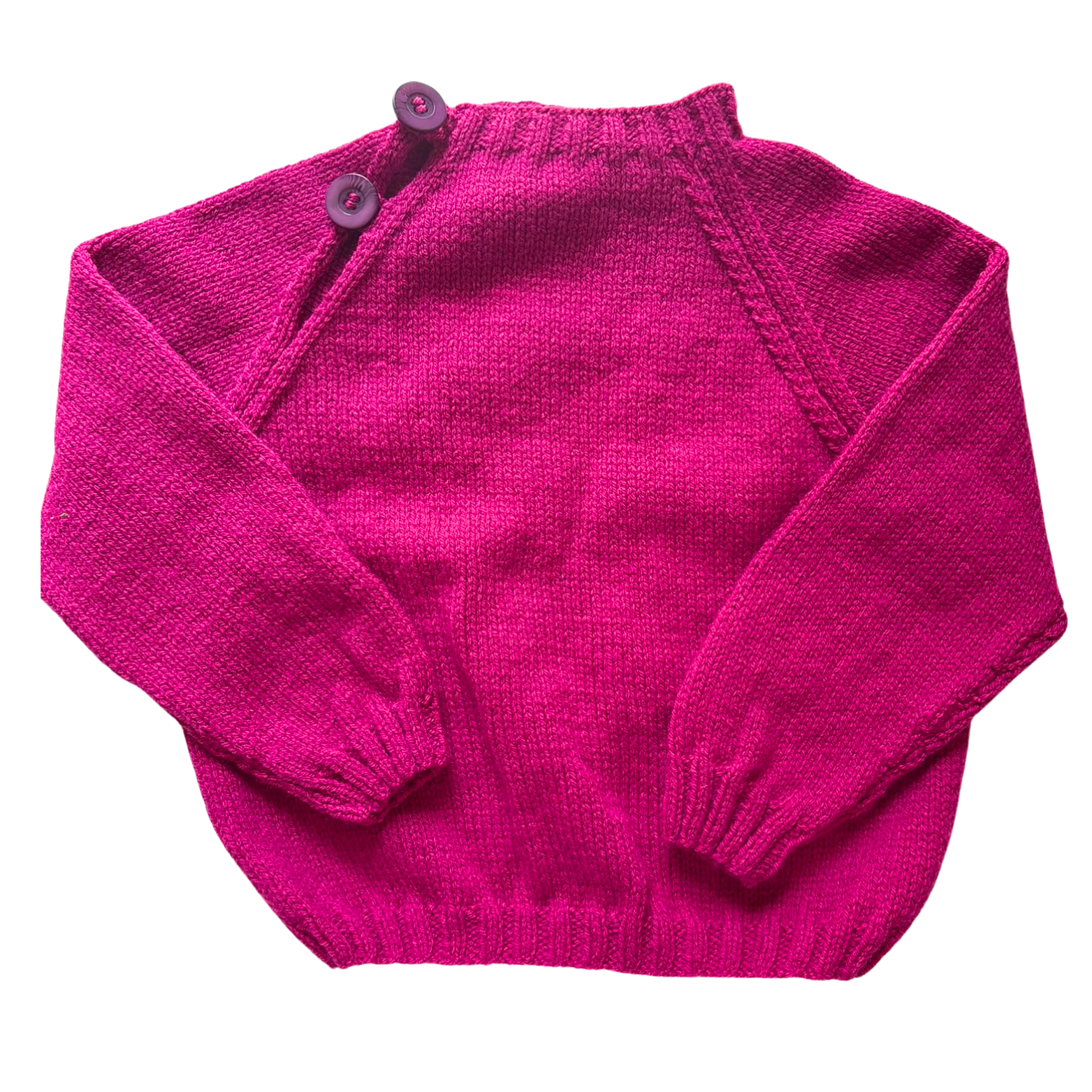 Pink 2-3 Years Hand-Knit Jumper