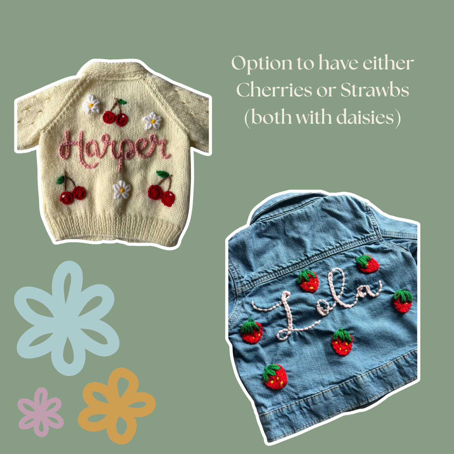 DIY Embroidery Kit - Cherries and Berries (all ages)