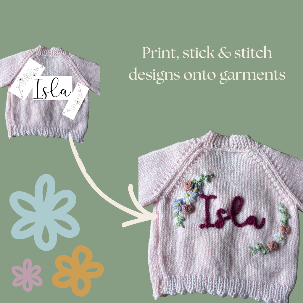 DIY Embroidery Kit - Small Floral Frame (for age 6m +)