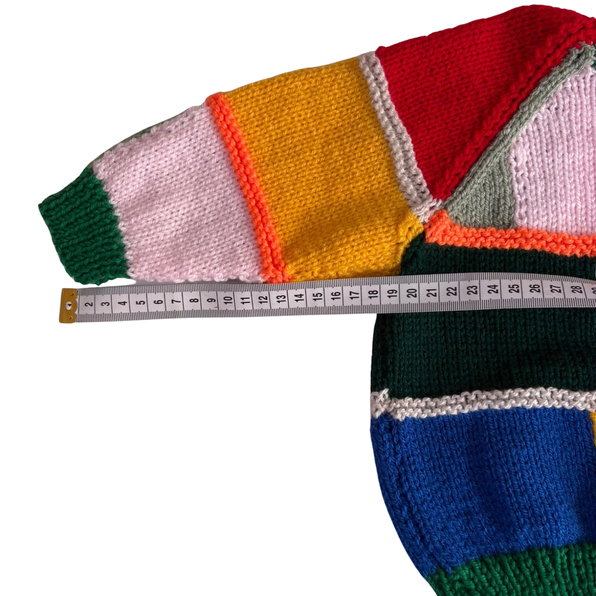 Multicoloured 1-2 Years Hand-Knit Cardigan