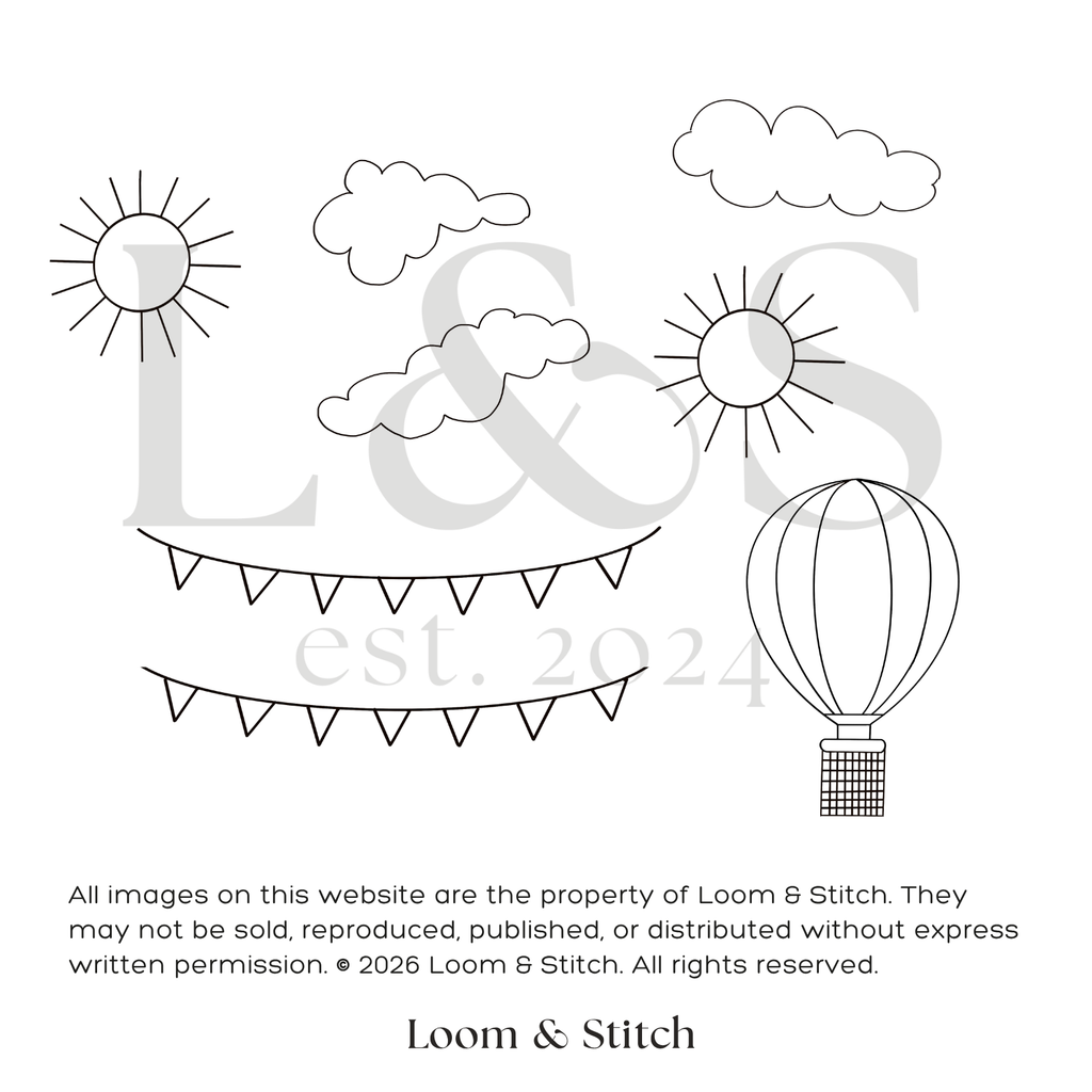 DIY Embroidery Kit - Hot Air Balloon