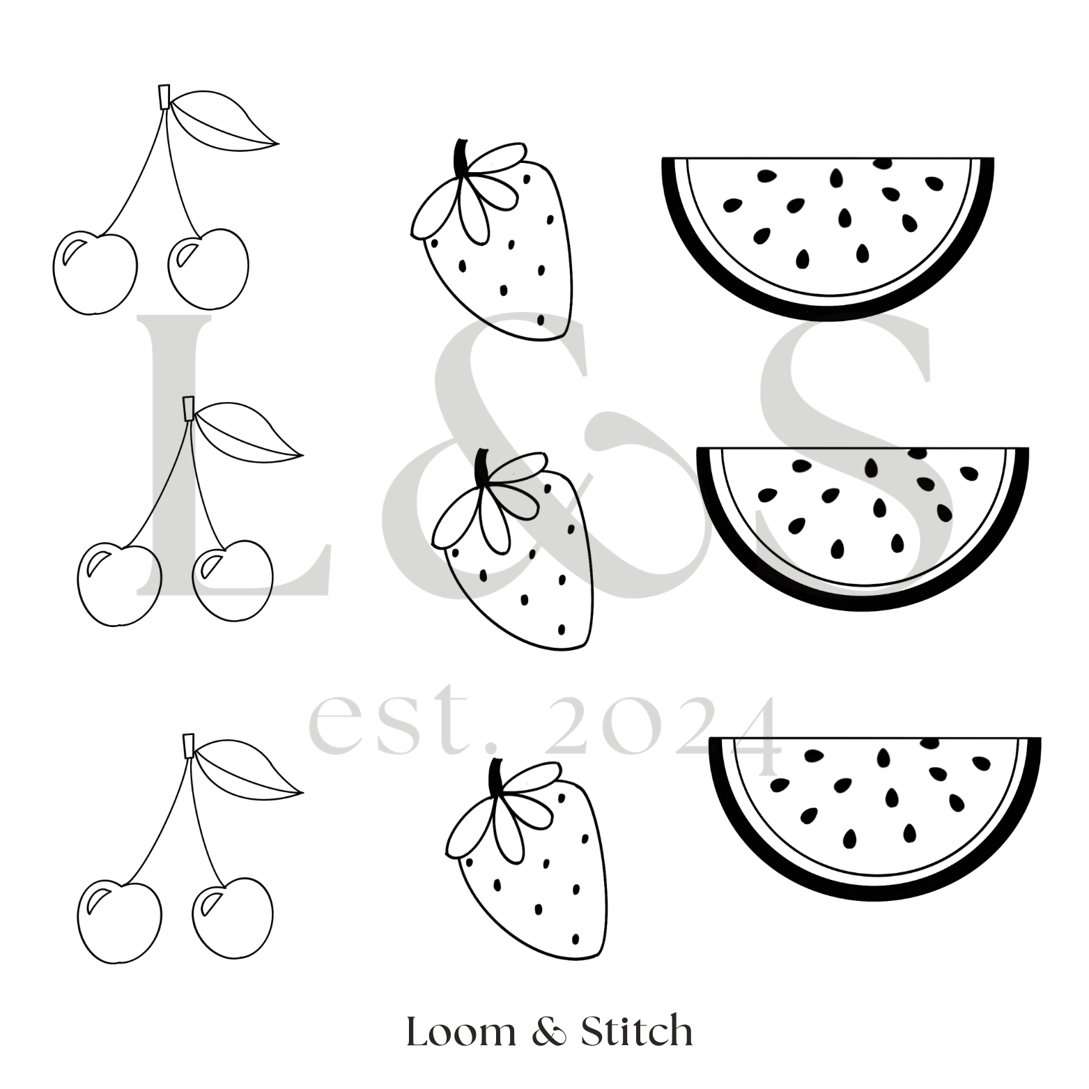 DIY Embroidery Kit - Fruity Tooty