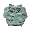Blue Liberty Collar 2-3 Years Hand-Knit Cardigan
