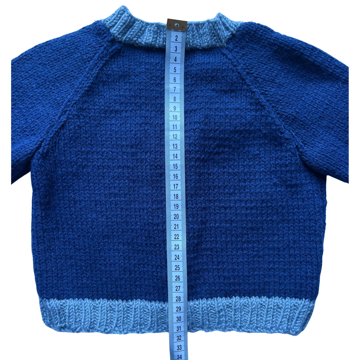 Navy 1-2 Years Hand-Knit Cardigan