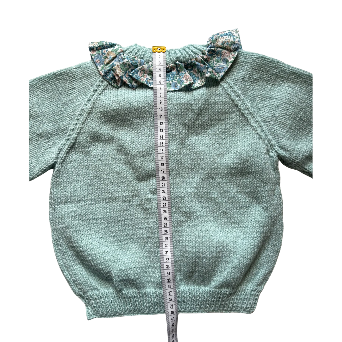 Blue Liberty Collar 2-3 Years Hand-Knit Cardigan