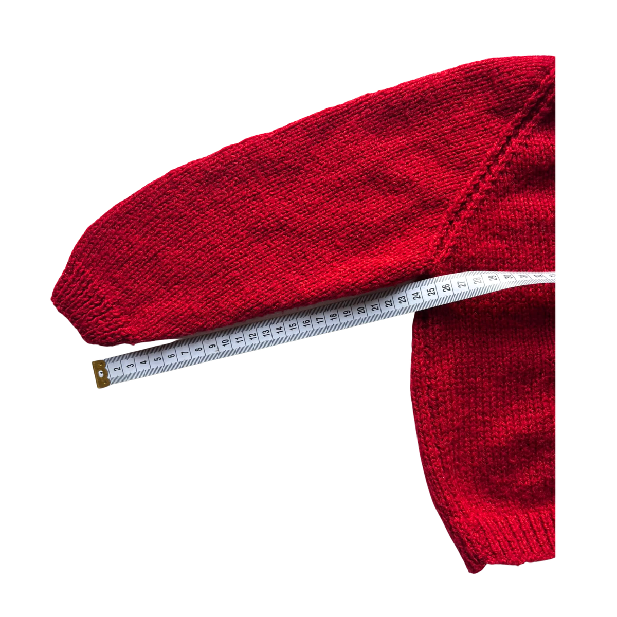 Red 2-3 Years Hand-Knit Cardigan