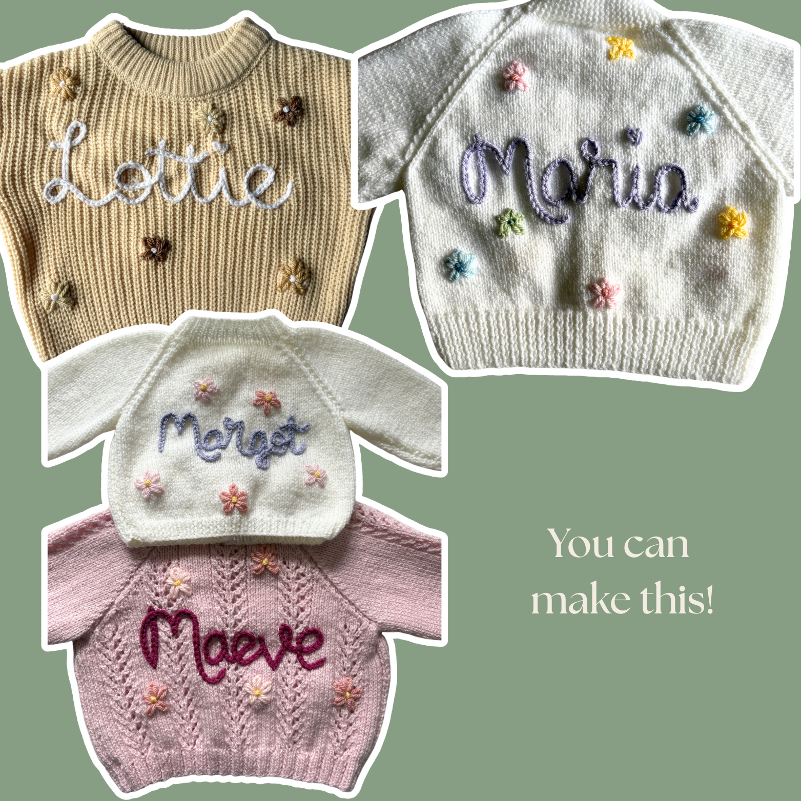DIY Embroidery Kit - Scattered Daisies