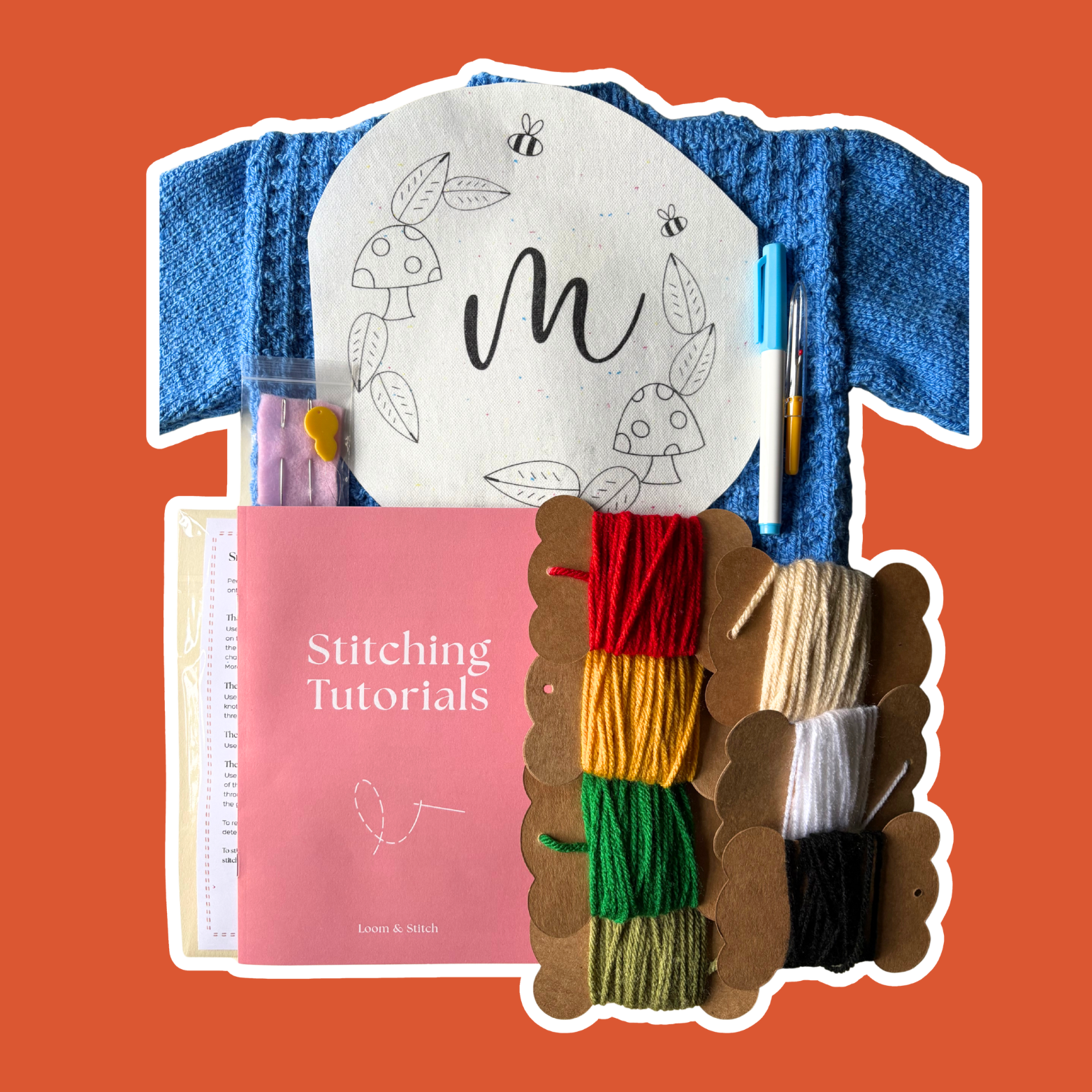 DIY Embroidery Kit - A Woodland Wreath