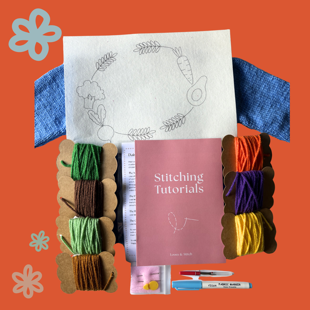 DIY Embroidery Kit - Veggie Lover
