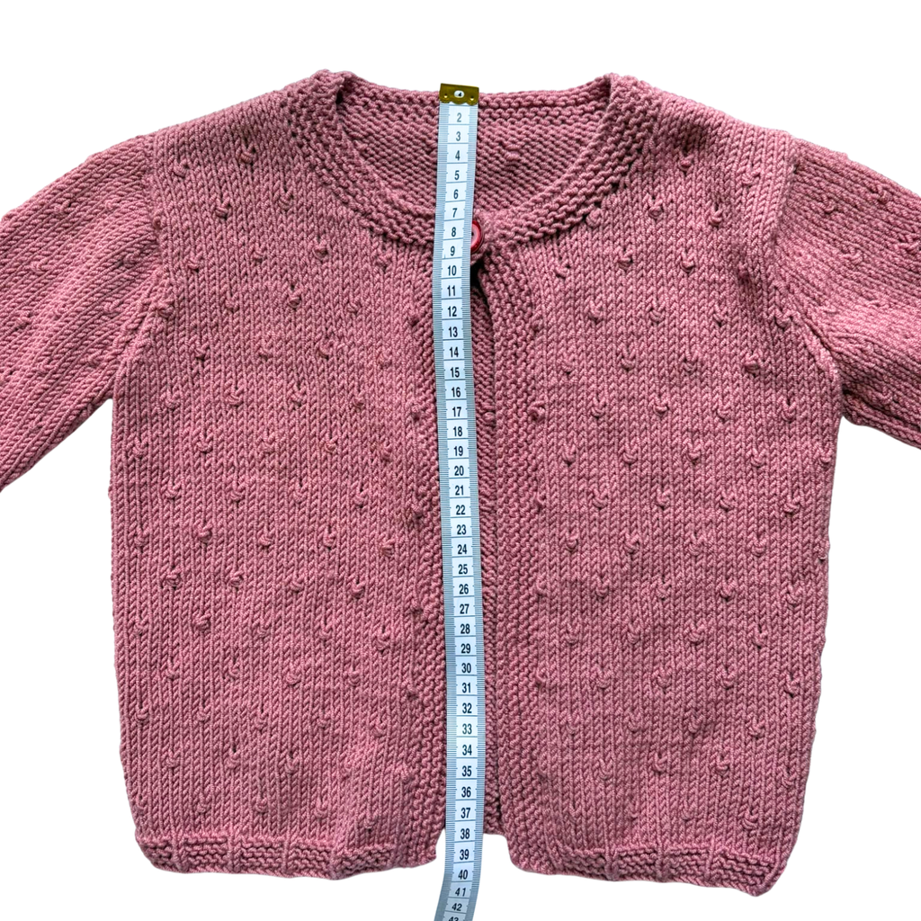 Rose 2-3 Years Hand-Knit Cardigan