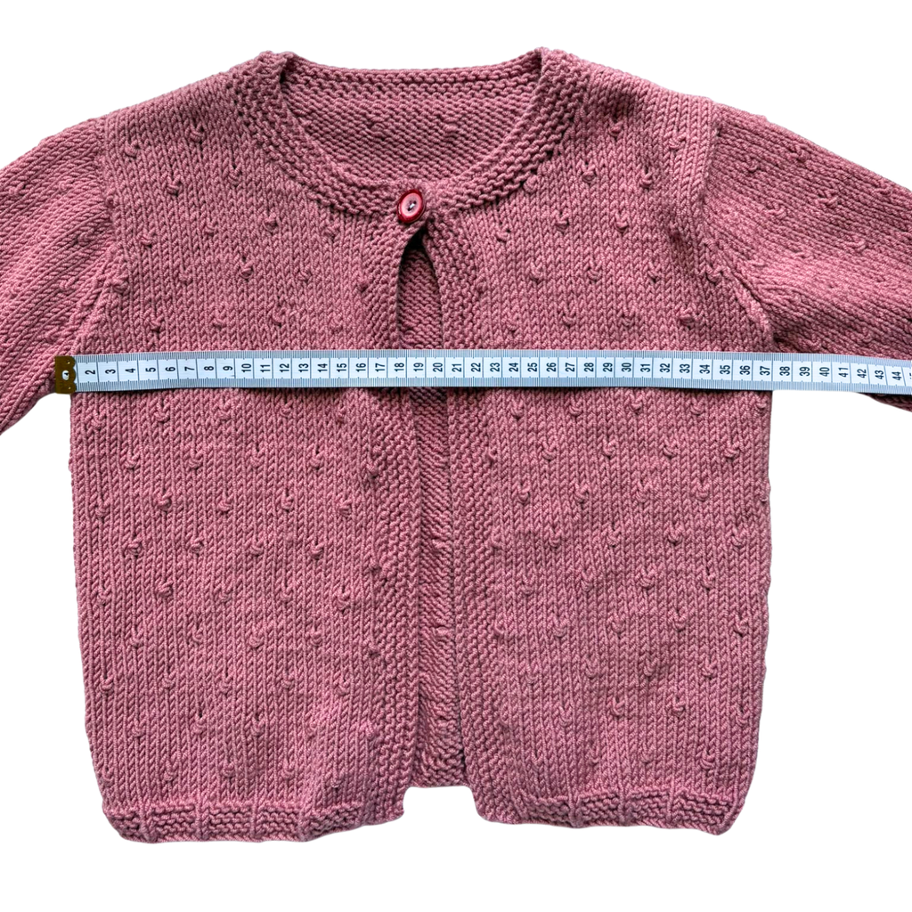 Rose 2-3 Years Hand-Knit Cardigan