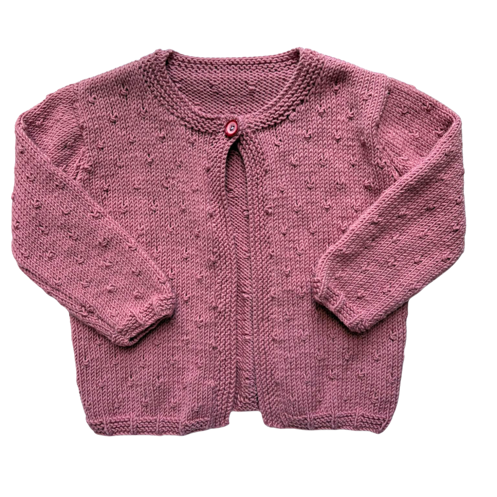 Rose 2-3 Years Hand-Knit Cardigan