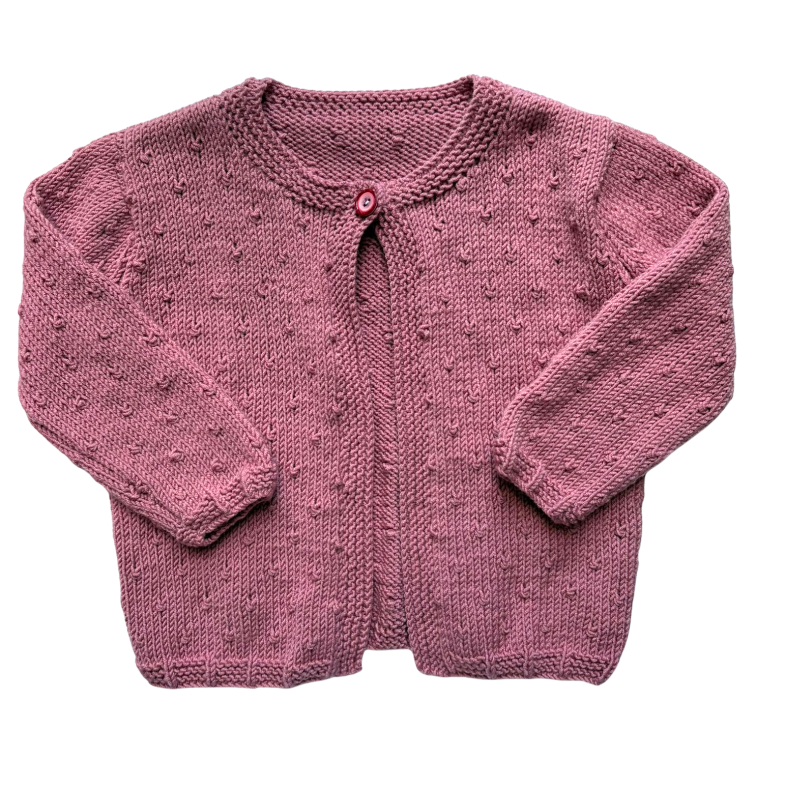 Rose 2-3 Years Hand-Knit Cardigan