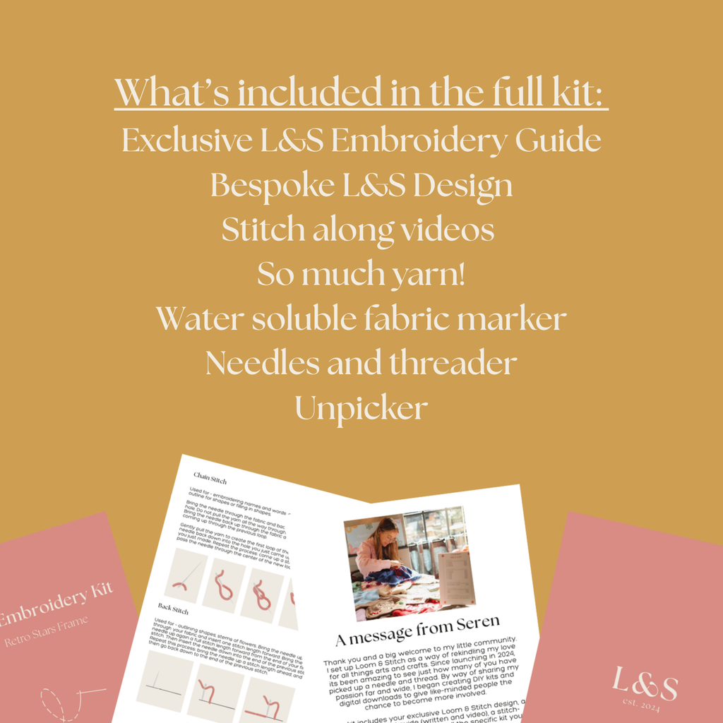 DIY Embroidery Kit - Name Only