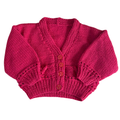 Bright Pink 0-3 Months Cardigan