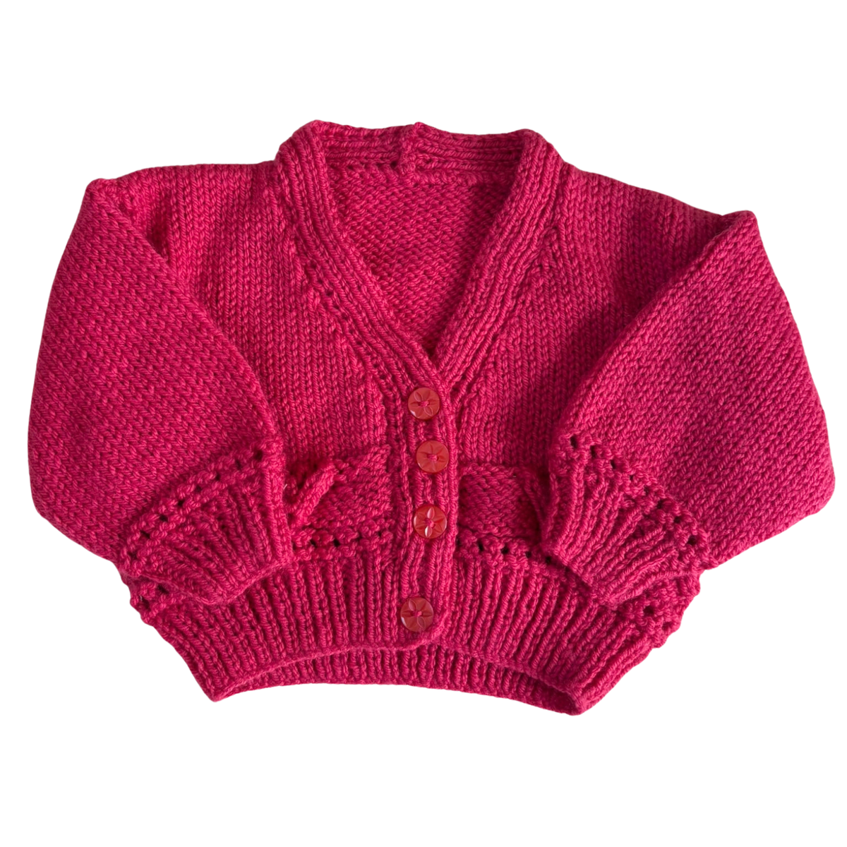 Bright Pink 0-3 Months Cardigan