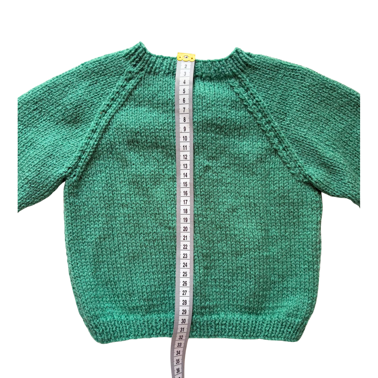 Green 1-2 Years Hand-Knit Cardigan