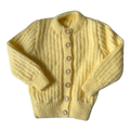 Yellow 9-12 Months Hand-Knit Cardigan