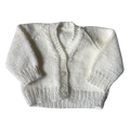 White 0-3 Months Cardigan