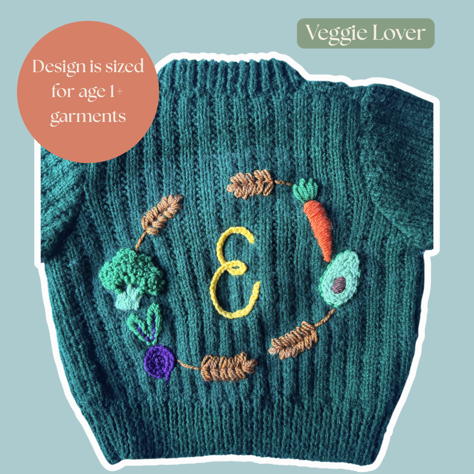 DIY Embroidery Kit - Veggie Lover